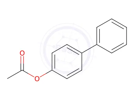 Chemical structure of 4-Acetoxybiphenyl