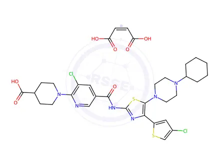 Chemical structure of Avatrombopag(Maleate)