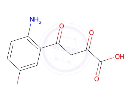 Chemical structure of 4-(2-Amino-5-hydroxyphenyl)-2,4-dioxobutanoic Acid