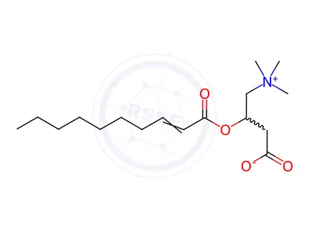 Chemical structure of 2-Decenoyl carnitine