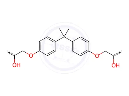 Chemical structure of Bisphenol A bis(2-hydroxypropyl) ether
