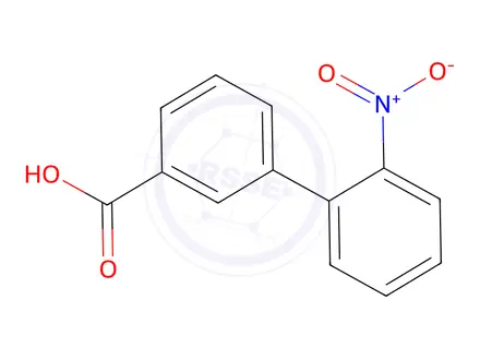 Chemical structure of 2'-Nitrobiphenyl-3-carboxylic acid