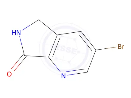 Chemical structure of 3-Bromo-5H-pyrrolo[3,4-b]pyridin-7(6H)-one