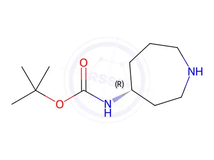 Chemical structure of (R)-tert-Butyl azepan-4-ylcarbamate