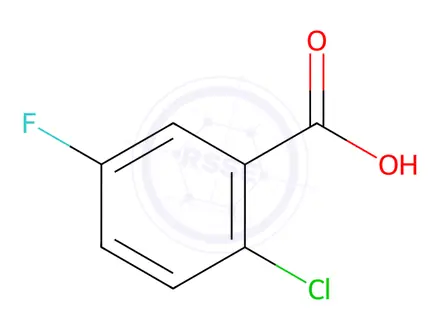 Chemical structure of 2-Chloro-5-fluorobenzoic Acid