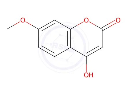 Chemical structure of 4-Hydroxy-7-methoxy-2H-chromen-2-one