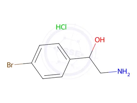 Chemical structure of 2-Amino-1-(4-bromophenyl)ethanol;hydrochloride