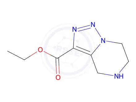 Chemical structure of Ethyl 4,5,6,7-tetrahydro-[1,2,3]triazolo[1,5-a]pyrazine-3-carboxylate