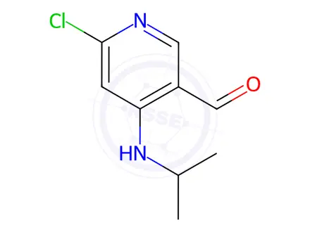 Chemical structure of 6-Chloro-4-(isopropylamino)nicotinaldehyde