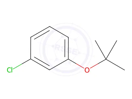 Chemical structure of Benzene, 1-chloro-3-(1,1-dimethylethoxy)-