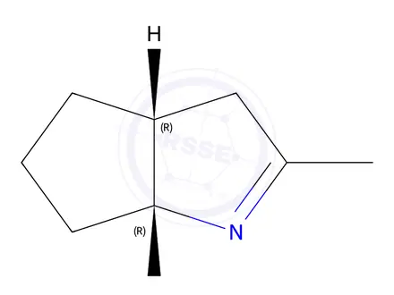 Chemical structure of Cyclopenta[b]pyrrole, 3,3a,4,5,6,6a-hexahydro-2-methyl-, cis-(9CI)