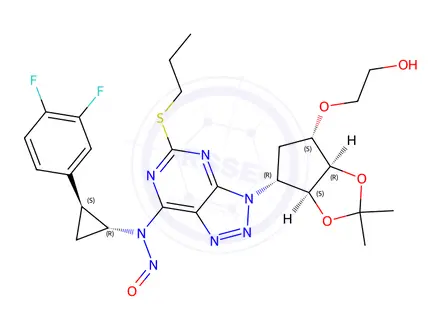 Chemical structure of Ticagrelor Impurity 532