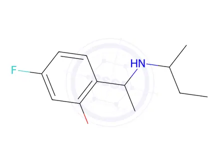 Chemical structure of 2-(1-(Sec-butylamino)ethyl)-5-fluorophenol