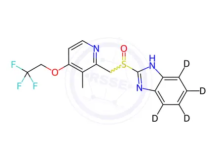 Chemical structure of Lansoprazole D4