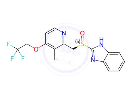 Chemical structure of (R)-Lansoprazole