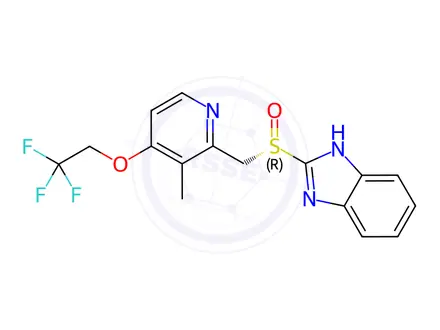 Chemical structure of (S)-Lansoprazole