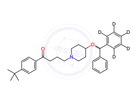 Chemical structure of Ebastine d5