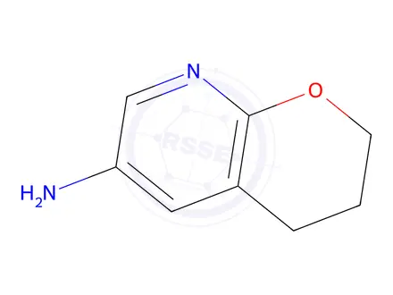 Chemical structure of 3,4-Dihydro-2H-pyrano[2,3-b]pyridin-6-amine