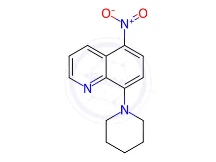 Chemical structure of 5-Nitro-8-(piperidin-1-yl)quinoline