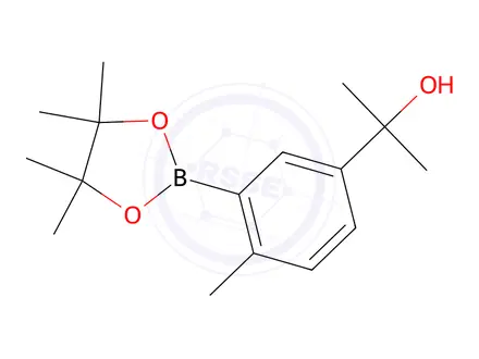 Chemical structure of 5-(2-Hydroxy-2-propyl)-2-methylphenylboronic Acid Pinacol Ester