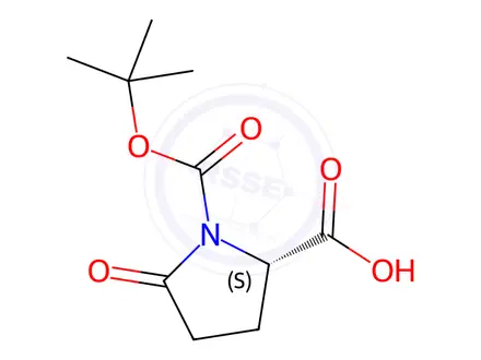 Chemical structure of Boc-Pyr-OH