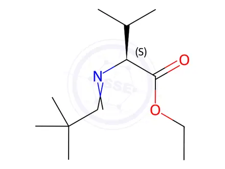 Chemical structure of Valine, N-neopentylidene-, ethyl ester, L-(8CI)