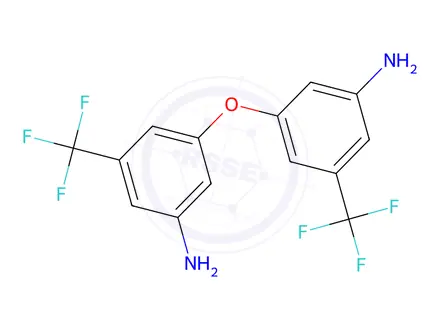 Chemical structure of 3,3'-OXYBIS[5-(TRIFLUOROMETHYL)BENZENAMINE]