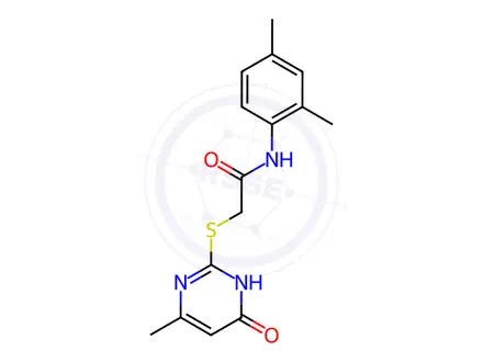 Chemical structure of N-(2,4-Dimethylphenyl)-2-((4-hydroxy-6-methylpyrimidin-2-yl)thio)acetamide