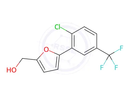 Chemical structure of {5-[2-Chloro-5-(trifluoromethyl)phenyl]-2-furyl}methanol