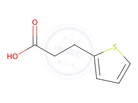 Chemical structure of 3-(Thiophen-2-yl)propionic Acid