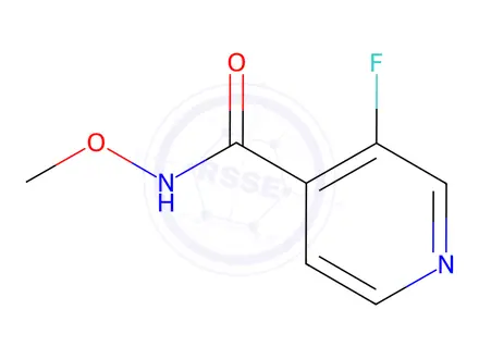 Chemical structure of 3-fluoro-N-methoxyisonicotinamide