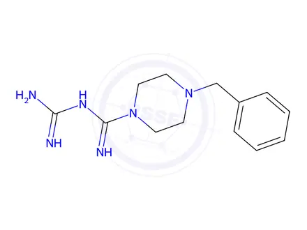 Chemical structure of N-[Amino(imino)methyl]-4-benzylpiperazine-1-carboximidamide