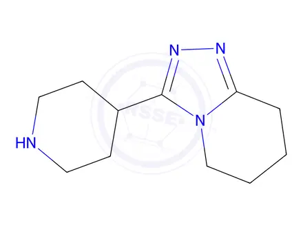 Chemical structure of 4-{5H,6H,7H,8H-[1,2,4]triazolo[4,3-a]pyridin-3-yl}piperidine