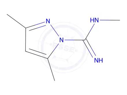 Chemical structure of N,3,5-Trimethyl-1H-pyrazole-1-carboximidamide