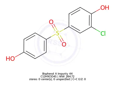 Chemical structure of Bisphenol A Impurity 44