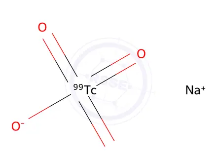 Chemical structure of Sodium Pertechnetate Tc 99m