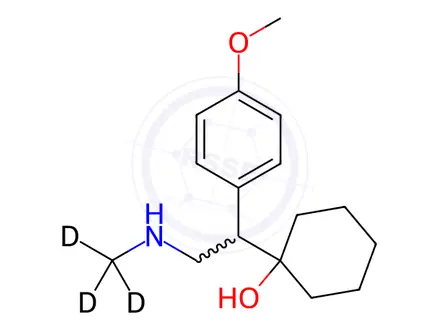 Chemical structure of rac N-Desmethyl Venlafaxine-d3