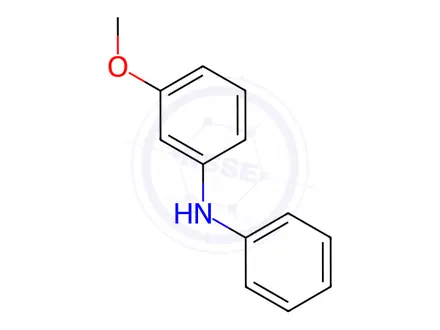 Chemical structure of 3-Methoxydiphenylamine
