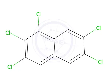 Chemical structure of 1,2,3,6,7-Pentachloronaphthalene