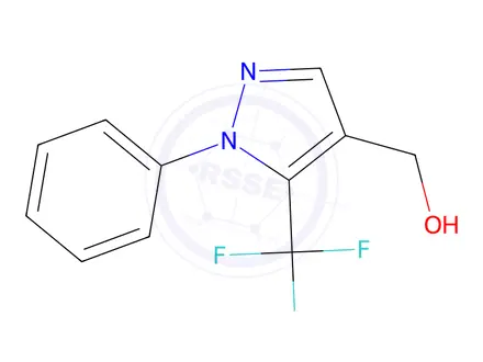 Chemical structure of (1-Phenyl-5-(trifluoromethyl)-1H-pyrazol-4-yl)methanol