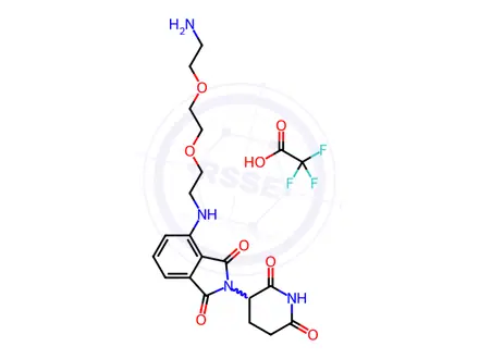 Chemical structure of Thalidomide-NH-PEG2-C2-NH2 (TFA)