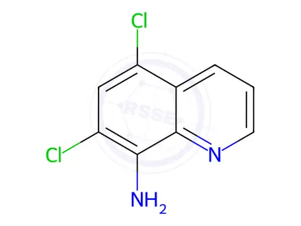 Chemical structure of 5,7-Dichloroquinolin-8-amine