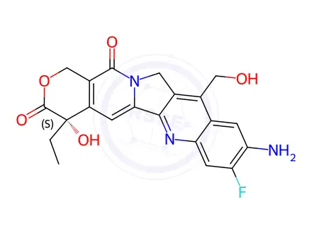 Chemical structure of 7Ethanol-10NH2-11F-Camptothecin
