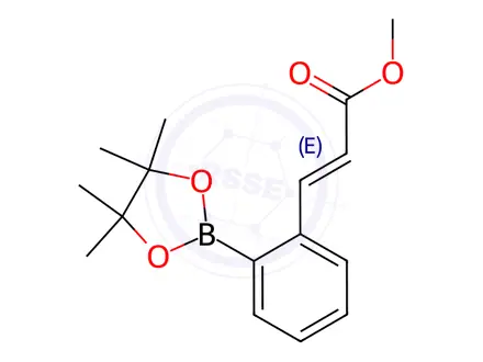 Chemical structure of (E)-Methyl 3-(2-(4,4,5,5-tetramethyl-1,3,2-dioxaborolan-2-yl)phenyl)acrylate