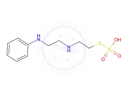 Chemical structure of 2-[(2-Anilinoethyl)amino]ethanethiol sulfate