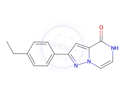 Chemical structure of 2-(4-ethylphenyl)pyrazolo[1,5-a]pyrazin-4(5H)-one