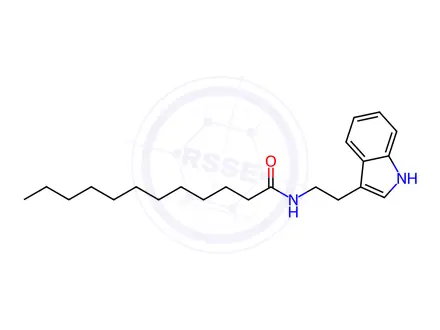 Chemical structure of N-(2-(1H-Indol-3-yl)ethyl)dodecanamide