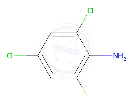 Chemical structure of 2-Amino-3,5-dichlorobenzene-1-thiol