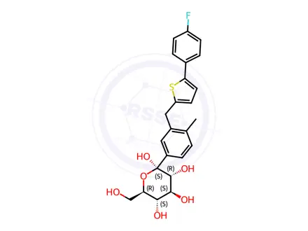 Chemical structure of Canagliflozin Impurity 194