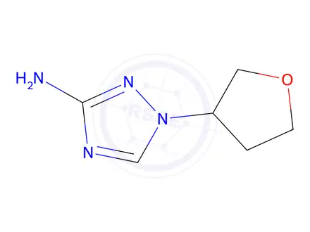 Chemical structure of 1-(Tetrahydrofuran-3-yl)-1h-1,2,4-triazol-3-amine